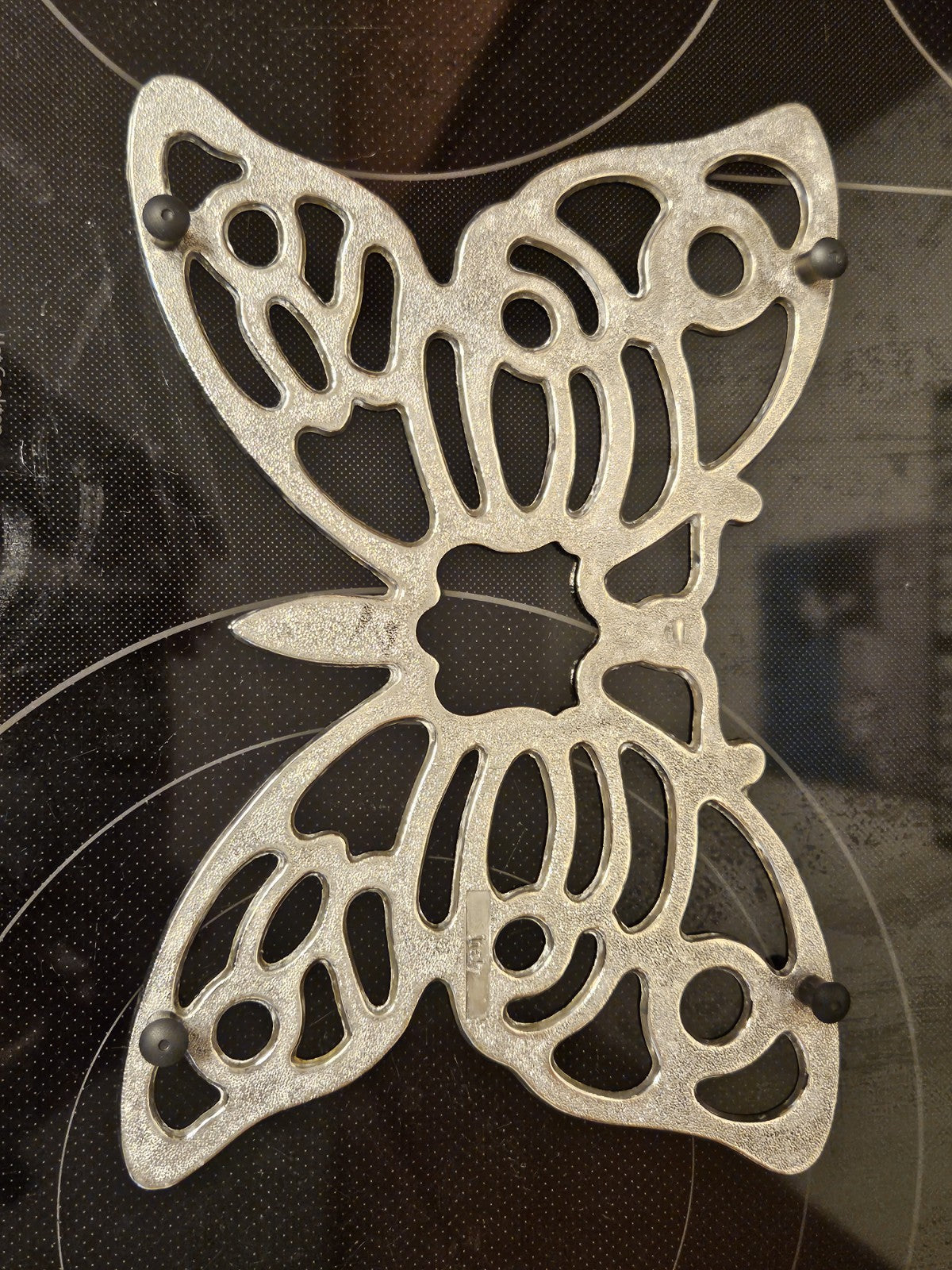 Vintage Butterfly Silver Plated Trivet Wall Hanging 1970s Made In Italy 11"