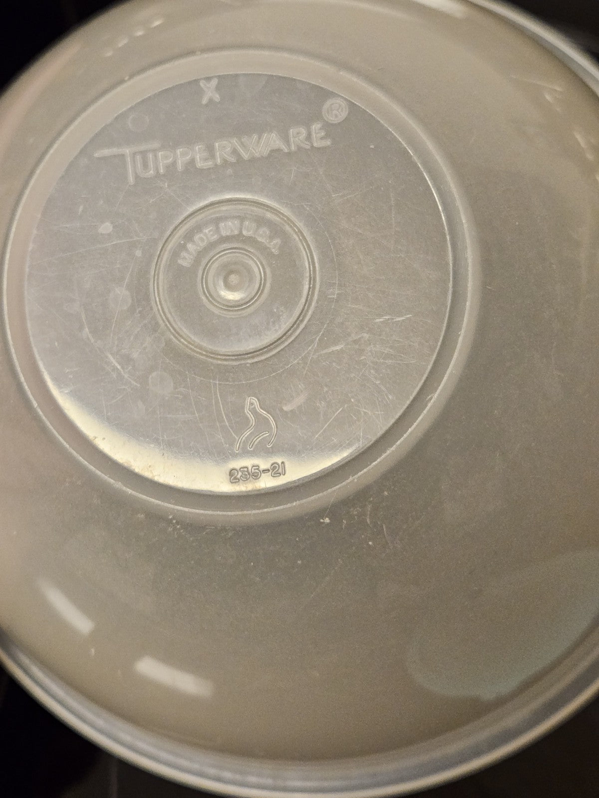 Tupperware Wonderlier Bowl Sheer With Teal Lid Seal 235-21