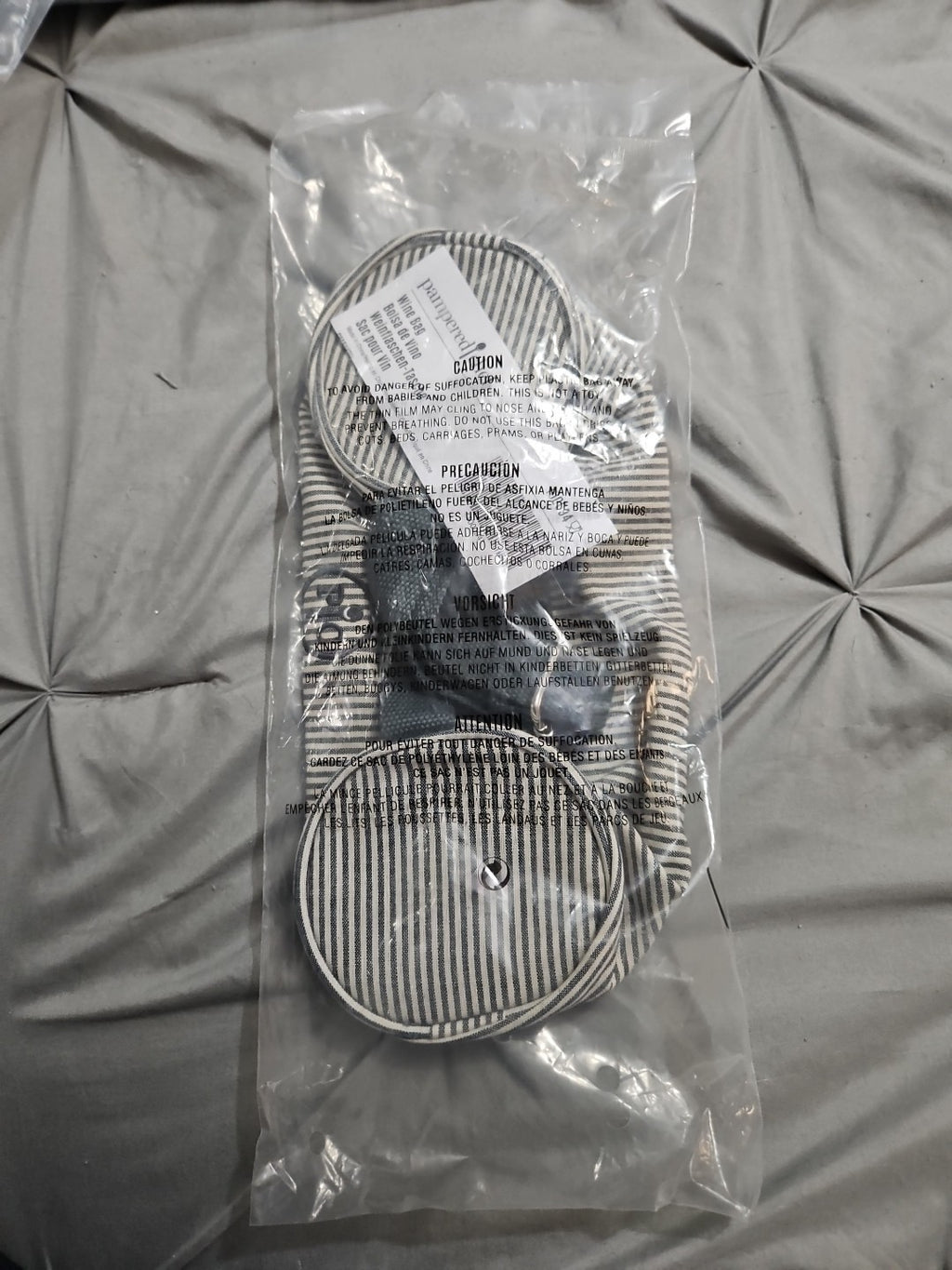 Pampered Chef Single Bottle Wine Bag with Shoulder Strap 100094 New
