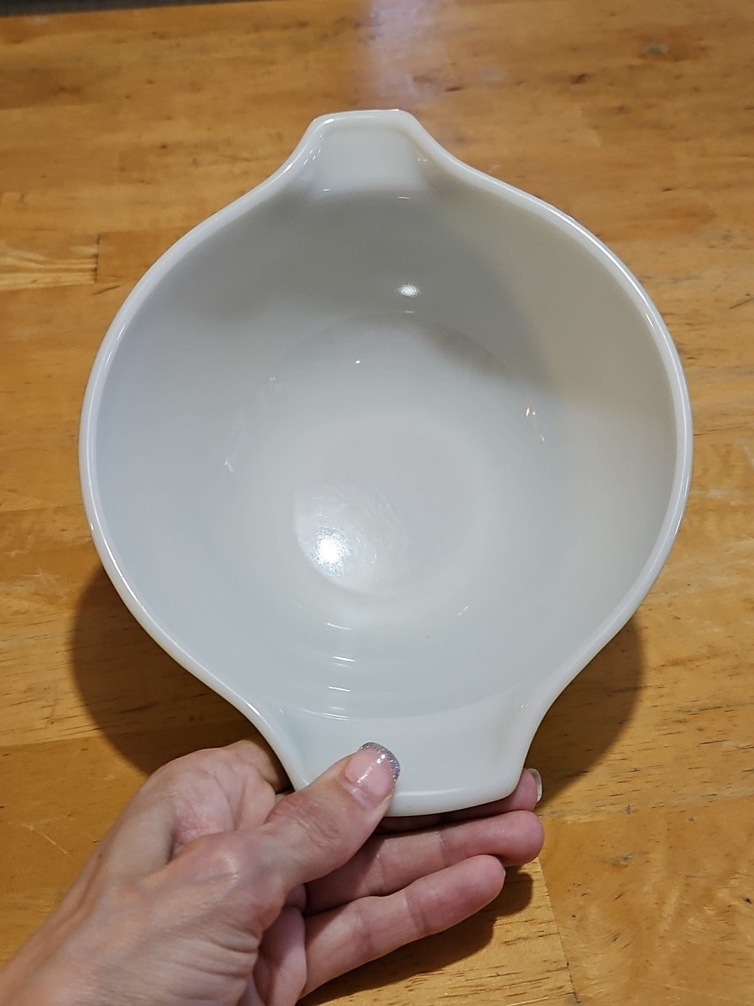 Vintage Pyrex #442 1-1/2 Quart Cinderella Mixing Bowl Verde Green Olive Green