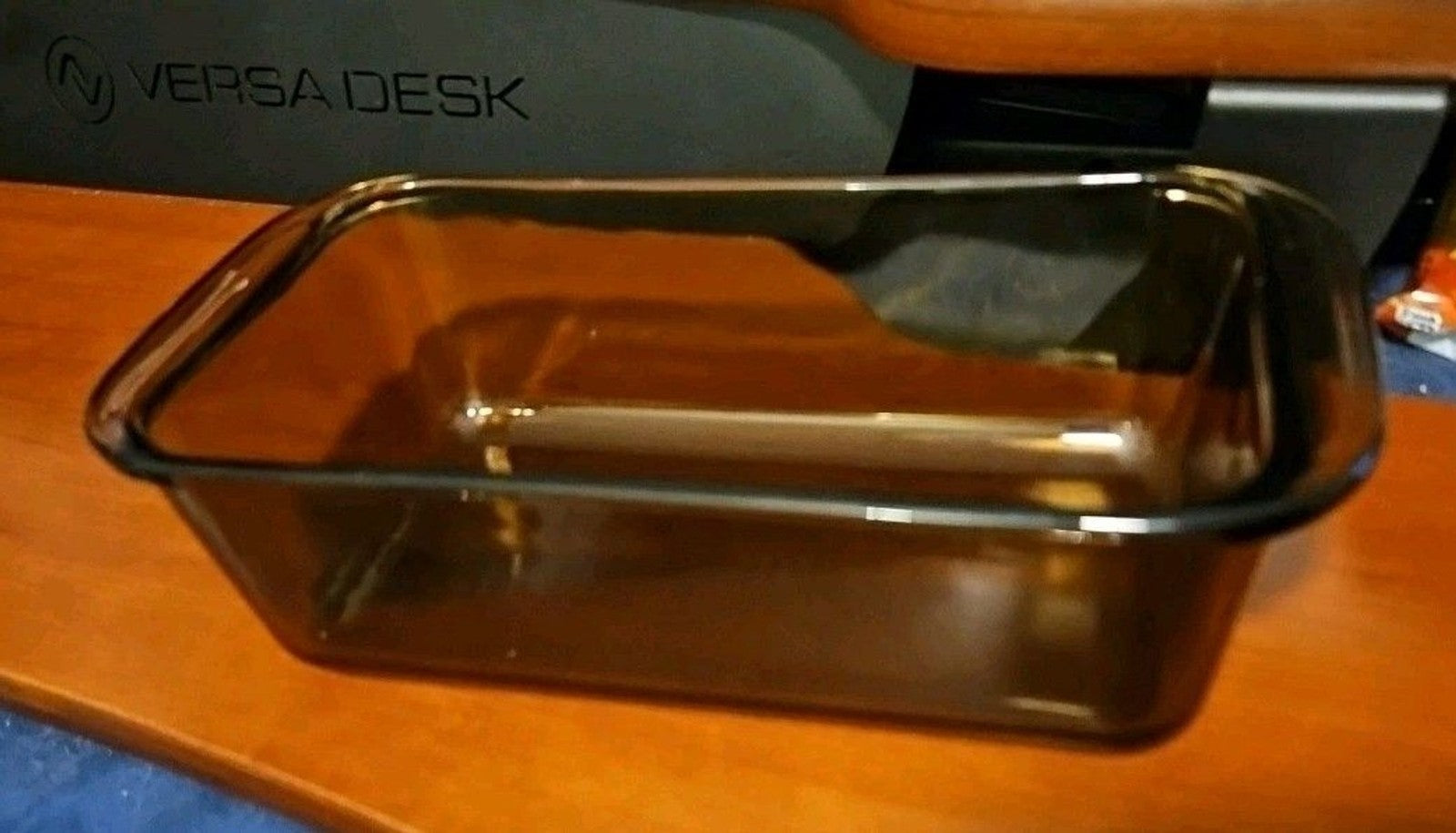Pyrex Amber Brown Glass 1.5 QT Casserole Dish Bread Loaf Pan #213 8.5x4.5x2.5