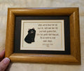 6.5" X 8” Vintage 1998 Janey Payne Short Framed 3D Ceramic Art Print Cat Kitten