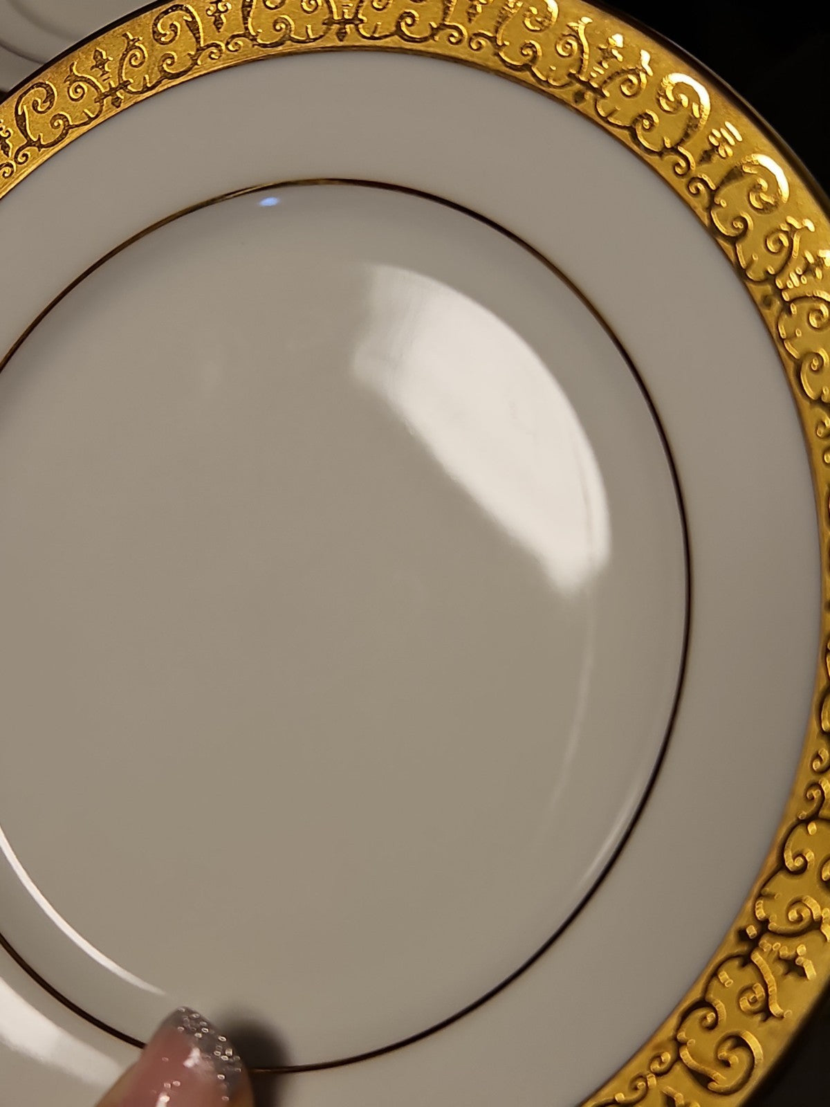 Vintage 1991 Macy's Royal Gallery Gold Buffet  6 1/2" Bread Plates Near Mint