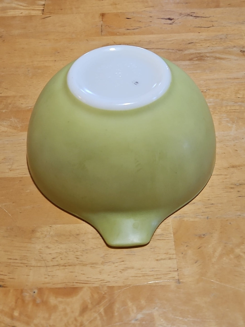 Vintage Pyrex #442 1-1/2 Quart Cinderella Mixing Bowl Verde Green Olive Green