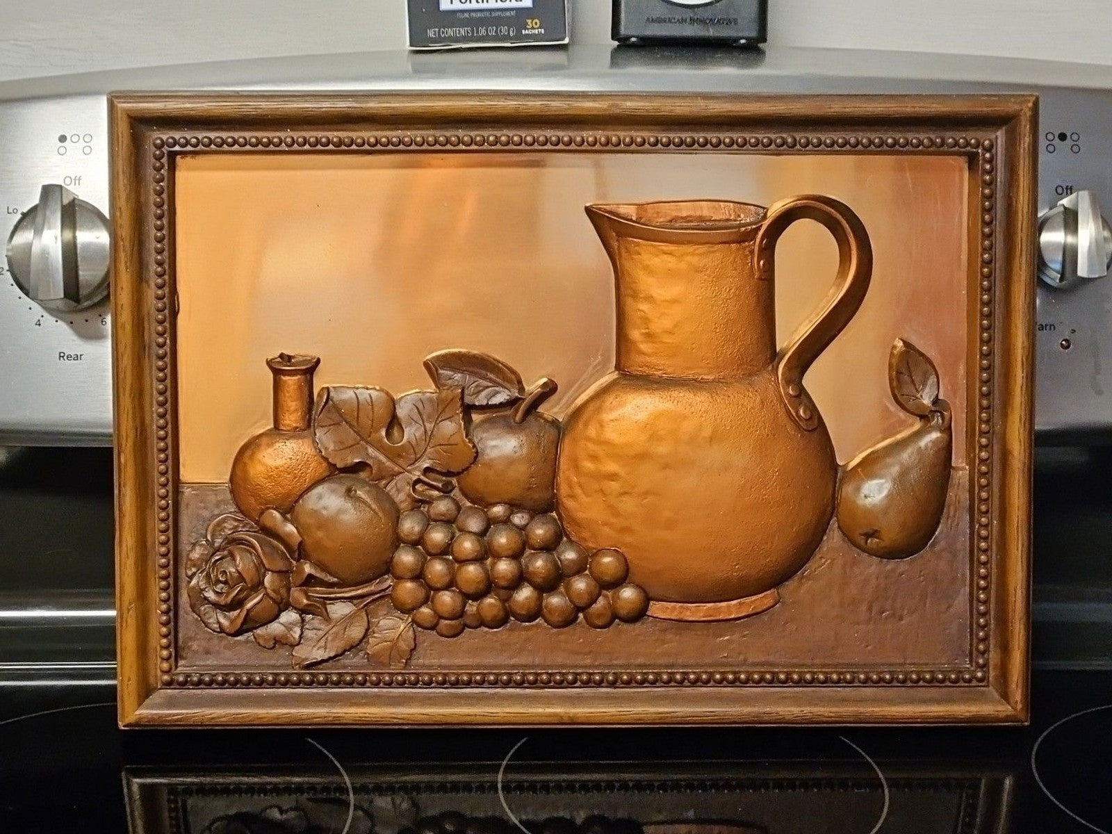 Vintage Coppercraft Guild 3D Wall Plaque on Copper Art 16” x 11" MCM Decor Retro