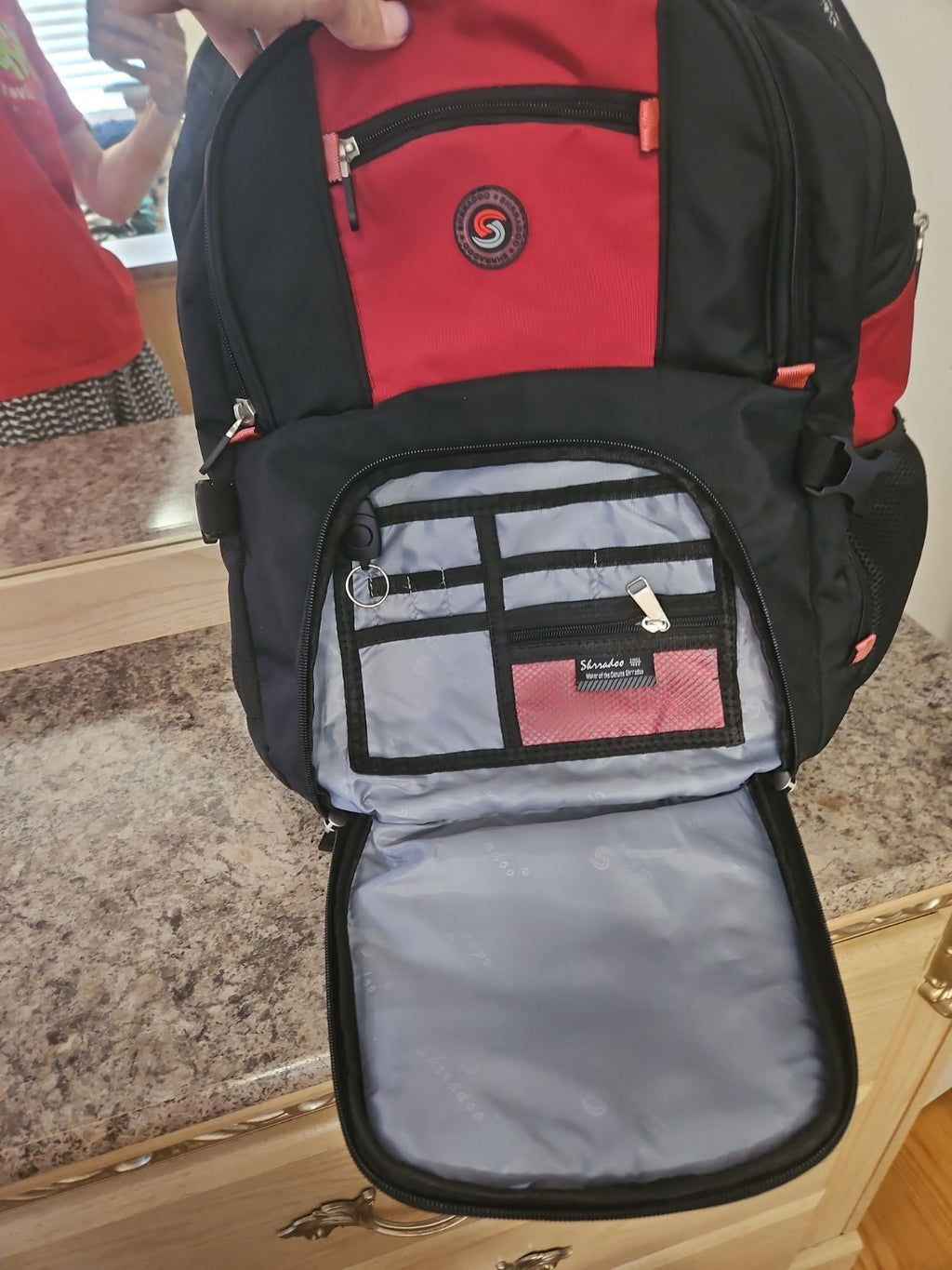 Shrradoo Extra Large 50L Travel Laptop Backpack w/ USB Charging Ports Works
