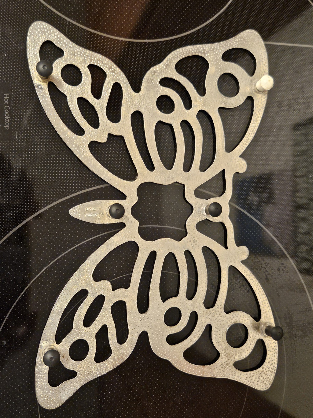 Vintage Leonard Silver Plated Butterfly Trivet Wall Hanging Made In Italy