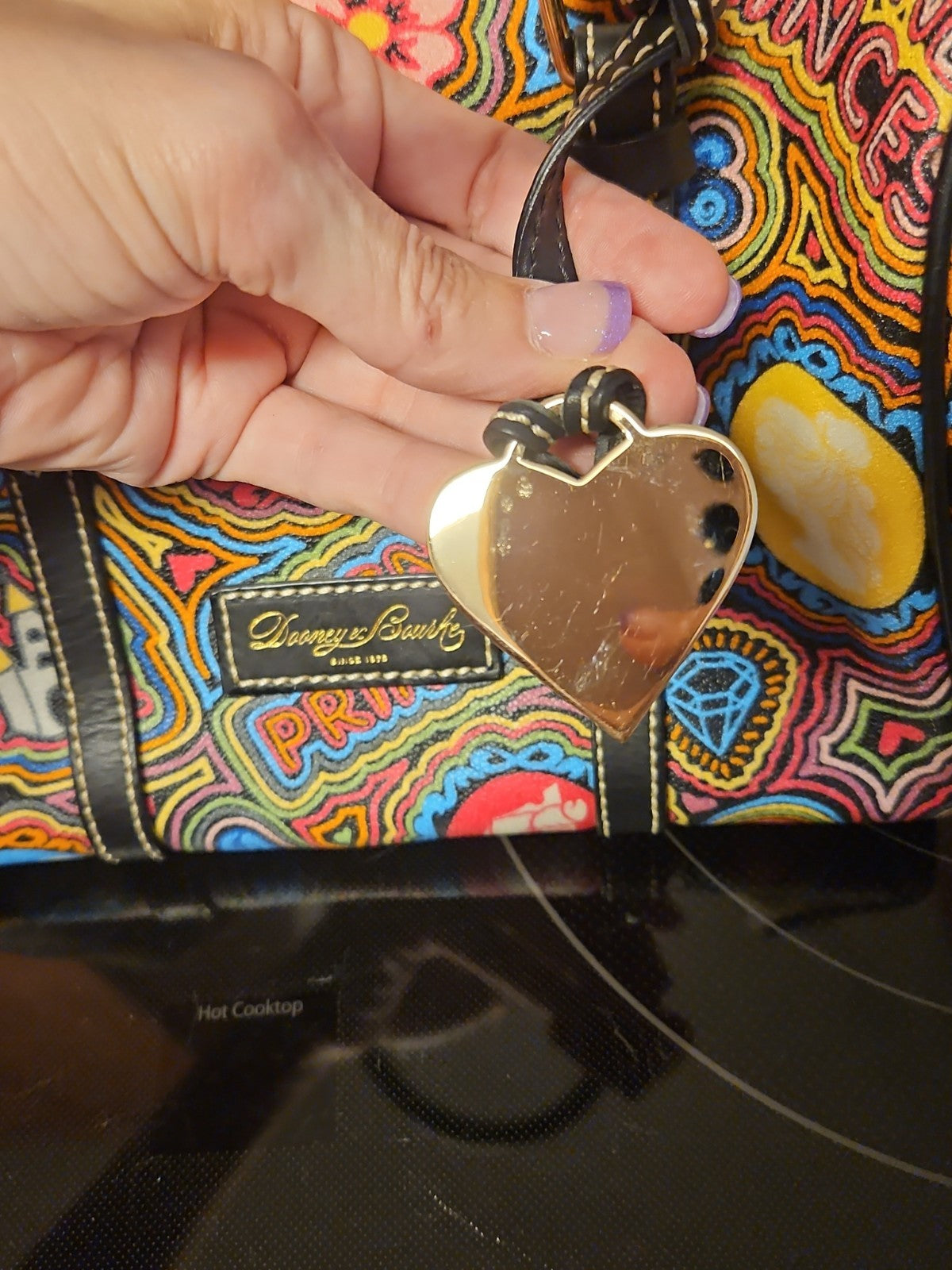 Dooney & Bourke 2011 Disney Pop Princess  Satchel EUC With Fantastic Placement!!