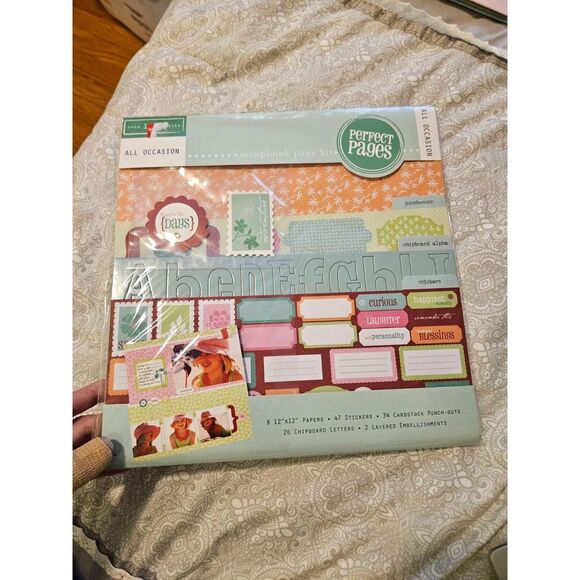 NIP Perfect Pages All Occasion 12x12 Scrapbooking Page Kit - New, sealed.