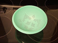 Vintage Tupperware Pasta Strainer Colander  Jadeite Green Footed 9''