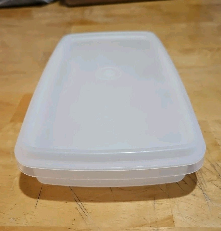 Vintage Tupperware Deli Meat Cheese Keeper Sheer 816 W/ Sheer Lid 817