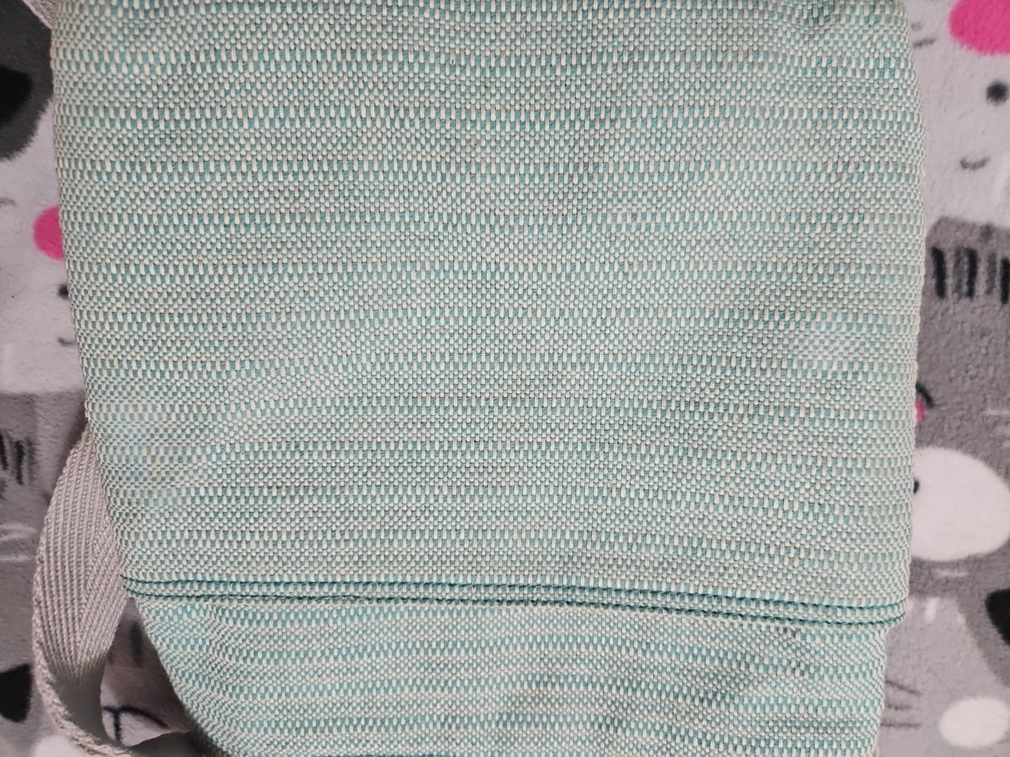 Thirty-One Organizing Shoulder Bag Crossbody Bag Turquoise Cross Weave