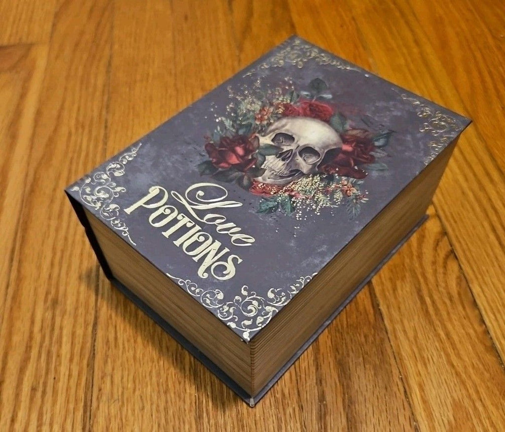 Elegant 3 Pc Nesting Storage Box Set Victorian Goth Halloween Skulls Love Potion