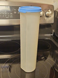 Vintage Tupperware Modular Mate Spaghetti Keeper #1661-8 w/ Blue Lid 1607-7