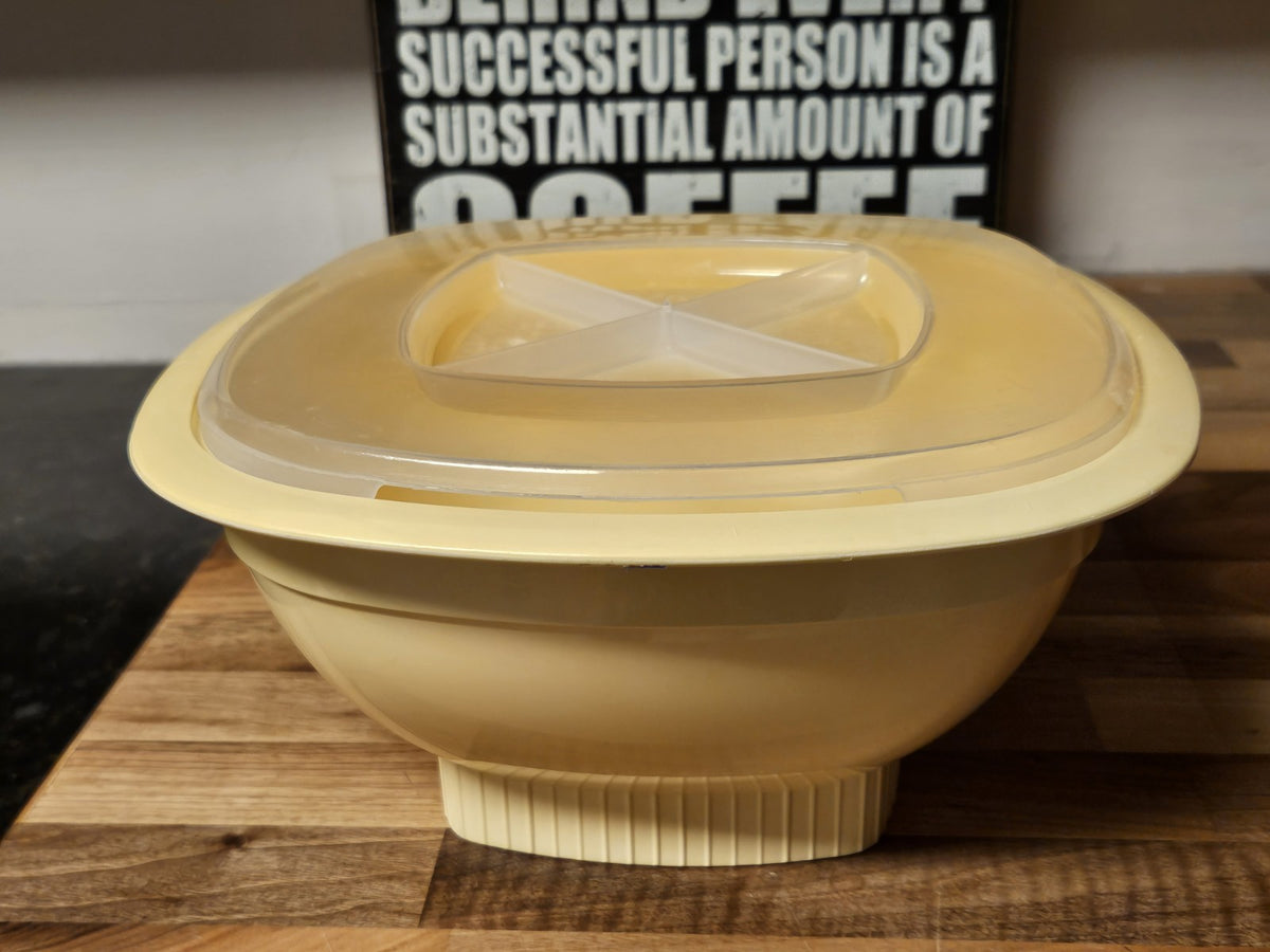 Vintage Nordic Ware 12 Cup Microwave Popcorn Popper 301 Harvest Gold With Lid