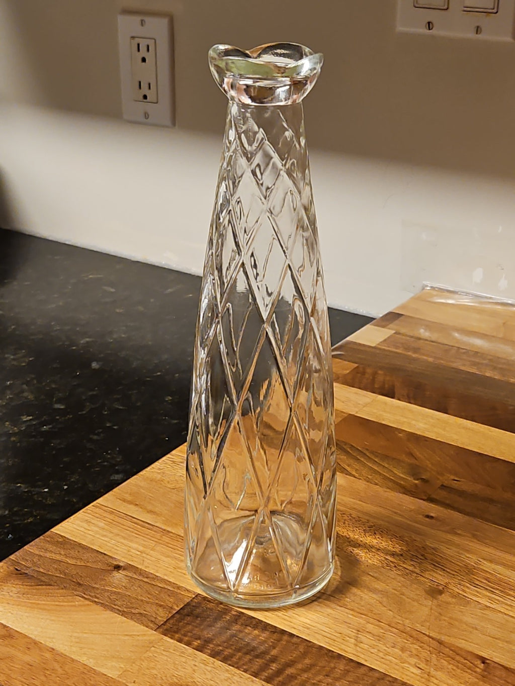 Vintage 1956 John MacNaughton Decanter Canadian Whiskey 13 1/2" No Stopper EUC
