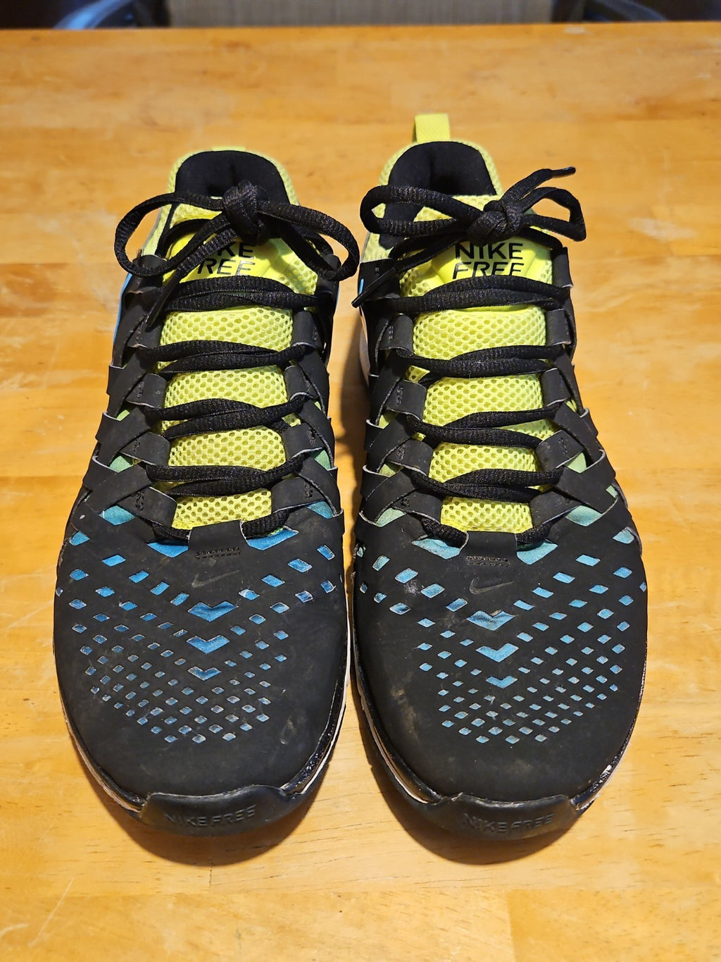 Nike Free Trainer 5.0 NRG Volt Black Current Blue 579813-704 Mens Size 10