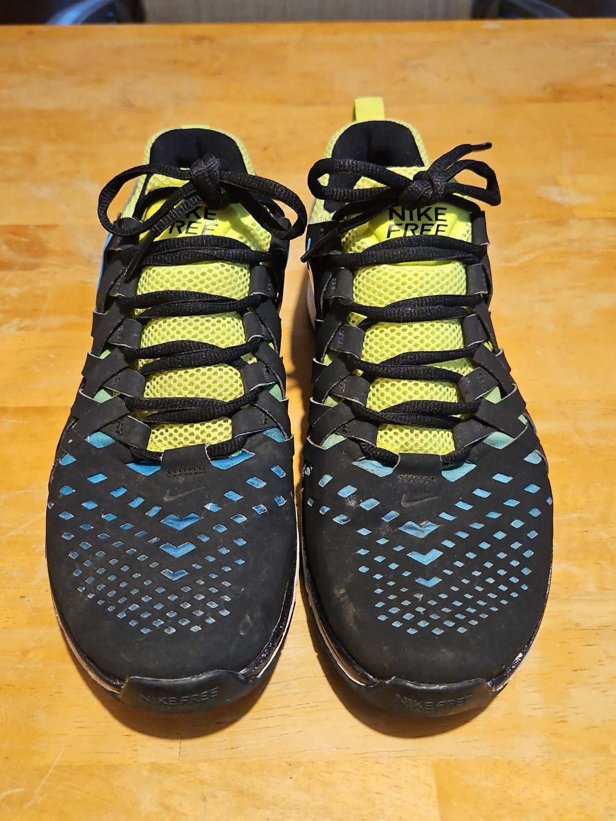 Nike Free Trainer 5.0 NRG Volt Black Current Blue 579813-704 Mens Size 10