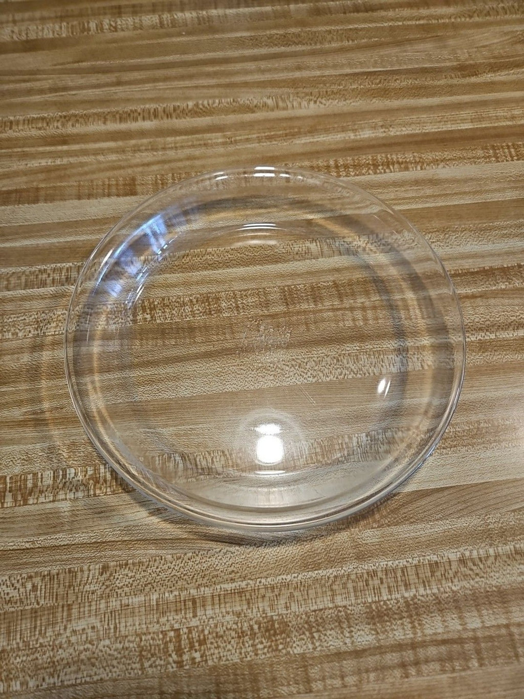 VINTAGE PYREX #209 CLEAR GLASS PIE PLATE CASSEROLE DISH FLAT RIM