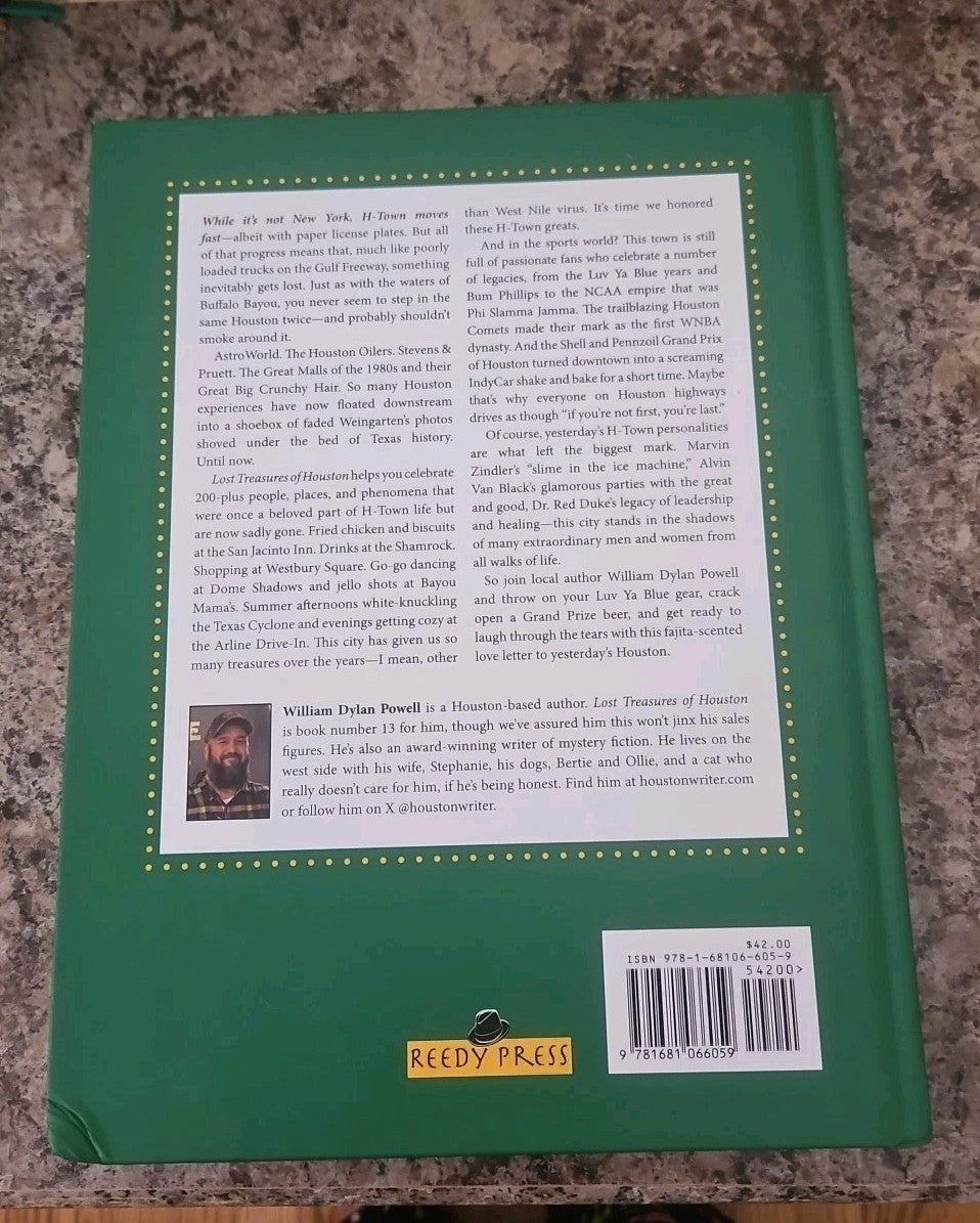 Lost Treasures of Houston by William Dylan Powell Hardcover Book
