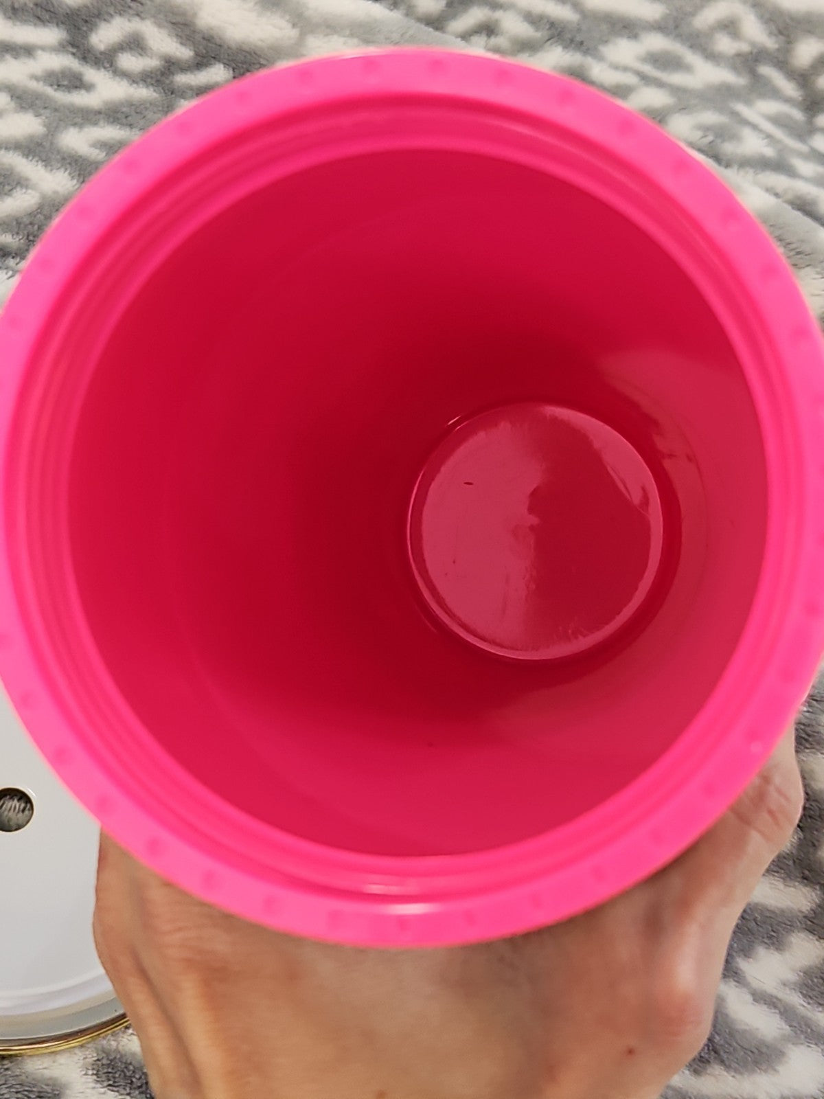 Lilly Pulitzer Tumbler With Straw Lil Earned Stripes Zebra Pink 24 oz. EUC