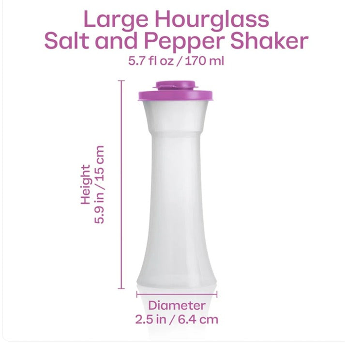 NIP Tupperware Large Salt & Pepper Shaker Set Wild Mulberry Purple