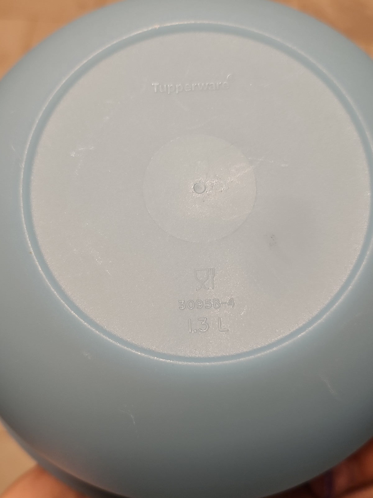 Tupperware Impressions Mixing Bowl Only No Lid 1.3L 3095B Pastel Blue