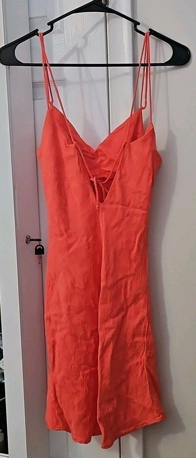 Zara Women's Size S Coral Dress Jacquard Floral Print Mini Slip Dress