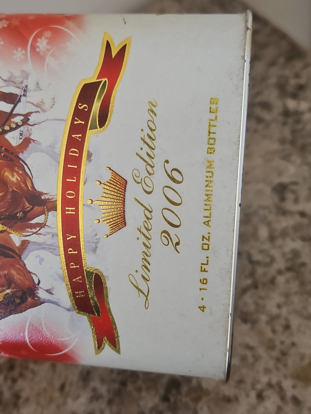 Vintage 2006 Budweiser Beer Limited Edition Holiday Collector Tin Clydesdales