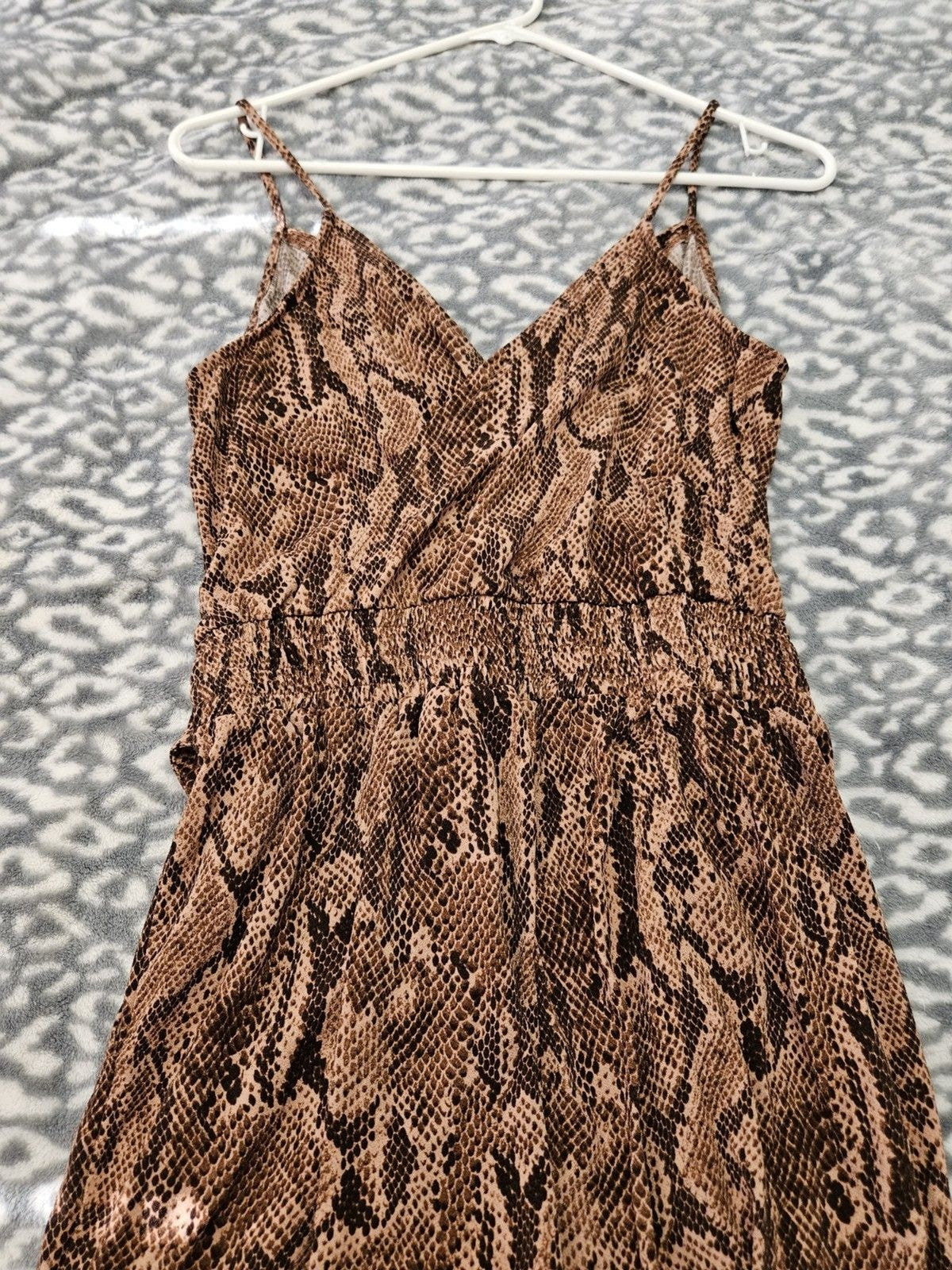 EXPRESS SNAKE PRINT JUMPSUIT SIZE SMALL