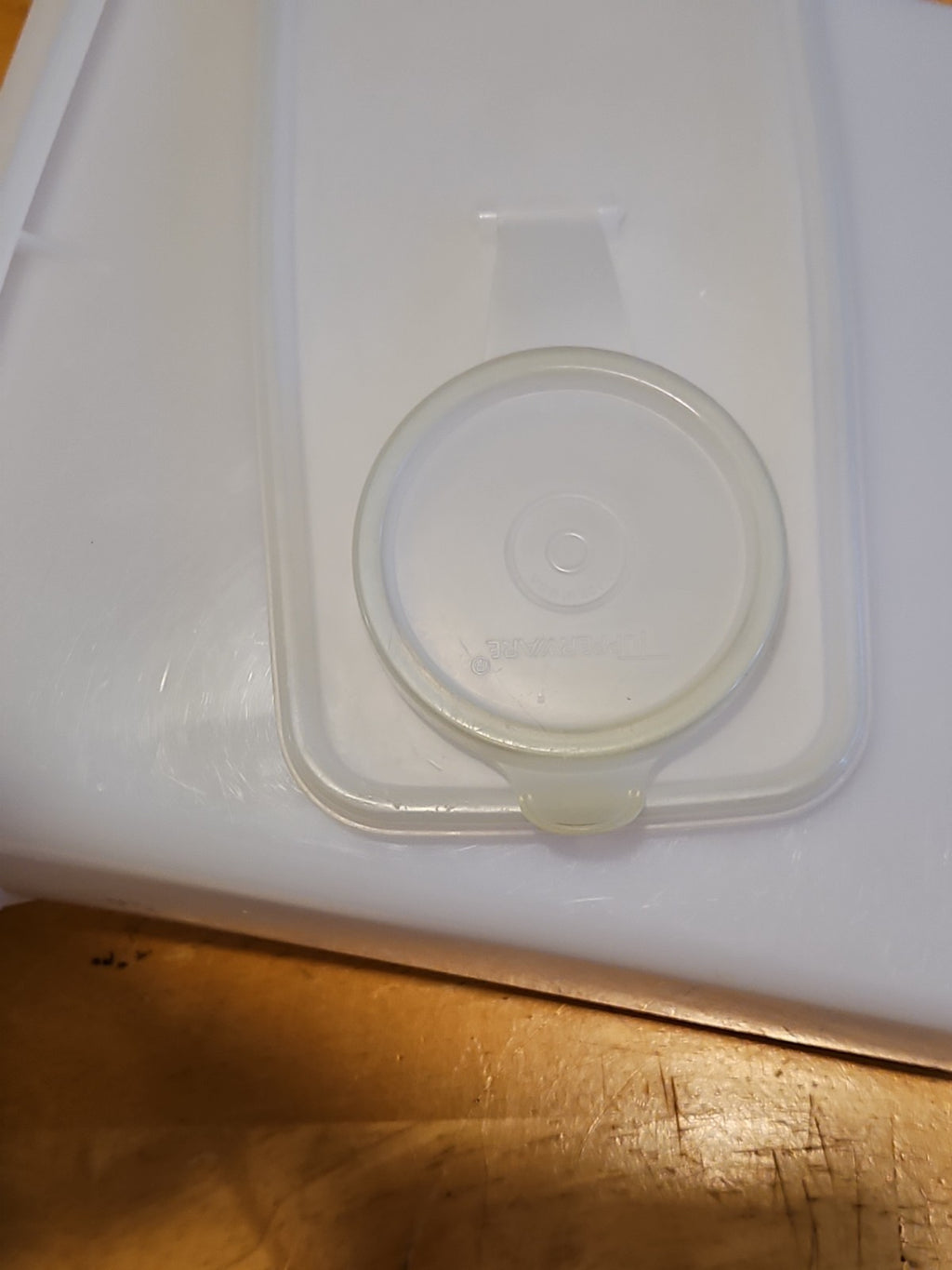 Vintage Tupperware #469 Rectangular Cereal Storage Container W Sheer Lid #470