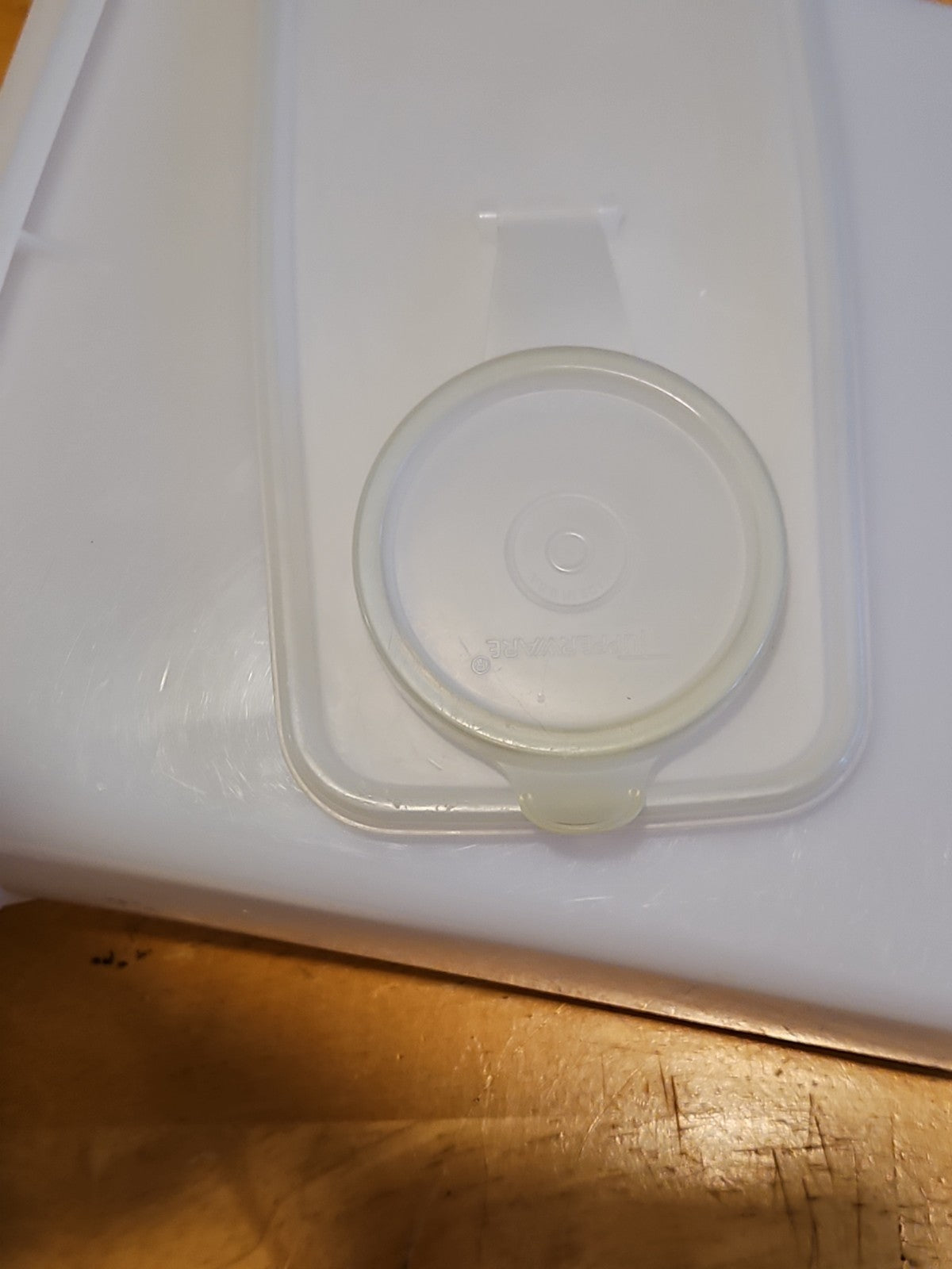 Vintage Tupperware #469 Rectangular Cereal Storage Container W Sheer Lid #470
