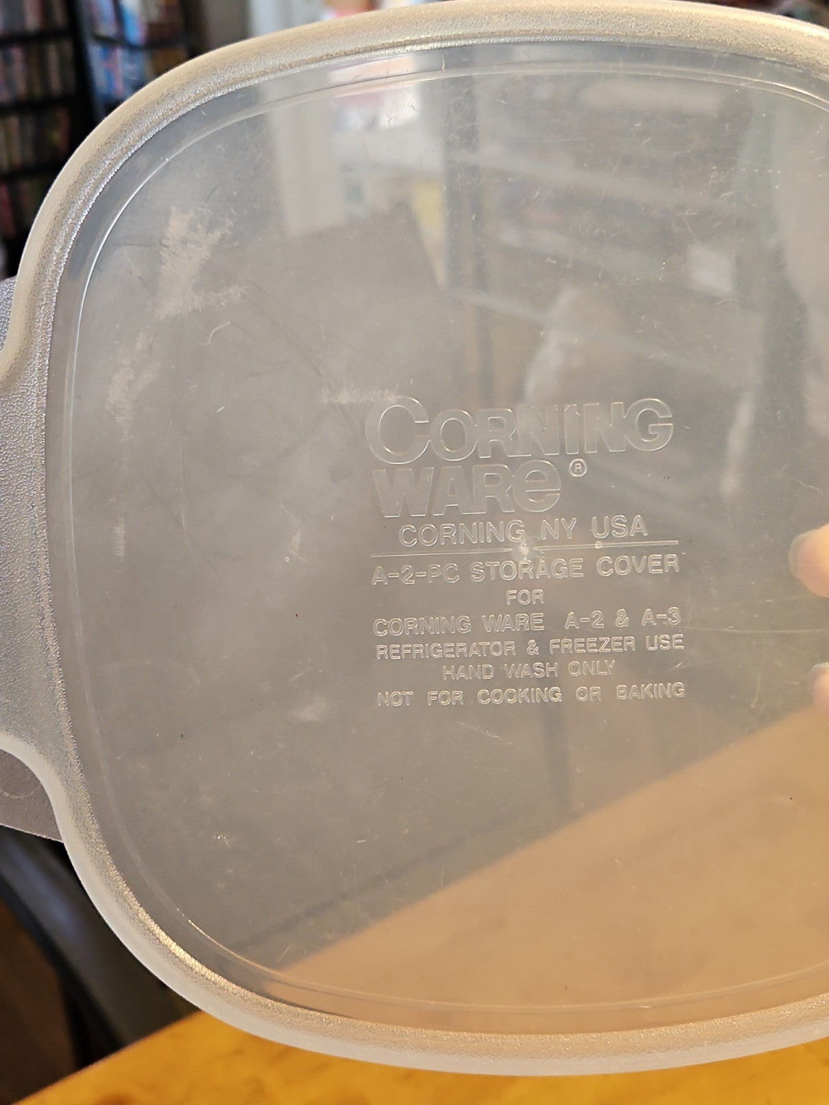 Corning Ware Sheer Soft Cover Plastic Replacement Lid A-2-PC For 2 qt./3qt. Dish