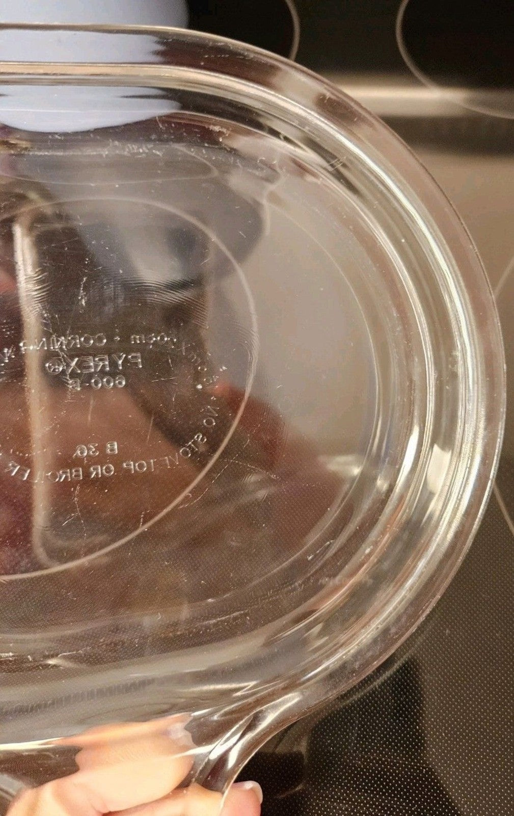Vintage Pyrex Clear Oval 600-B B36 (Grab-It) Casserole Replacement Lid