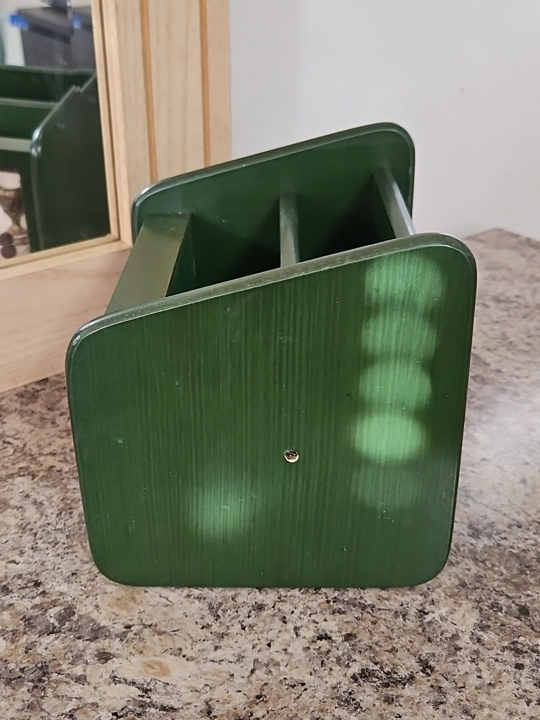 Vintage Designstyles Wooden Shadowbox Golf Themed Desk Organizer Envelope Holder