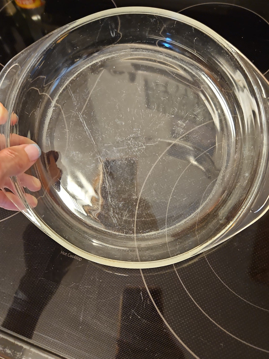 Vintage Pyrex Clear 8.5” Deep Dish Casserole Baking Dish #221 W Lid #G-1-C