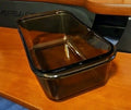 Pyrex Amber Brown Glass 1.5 QT Casserole Dish Bread Loaf Pan #213 8.5x4.5x2.5