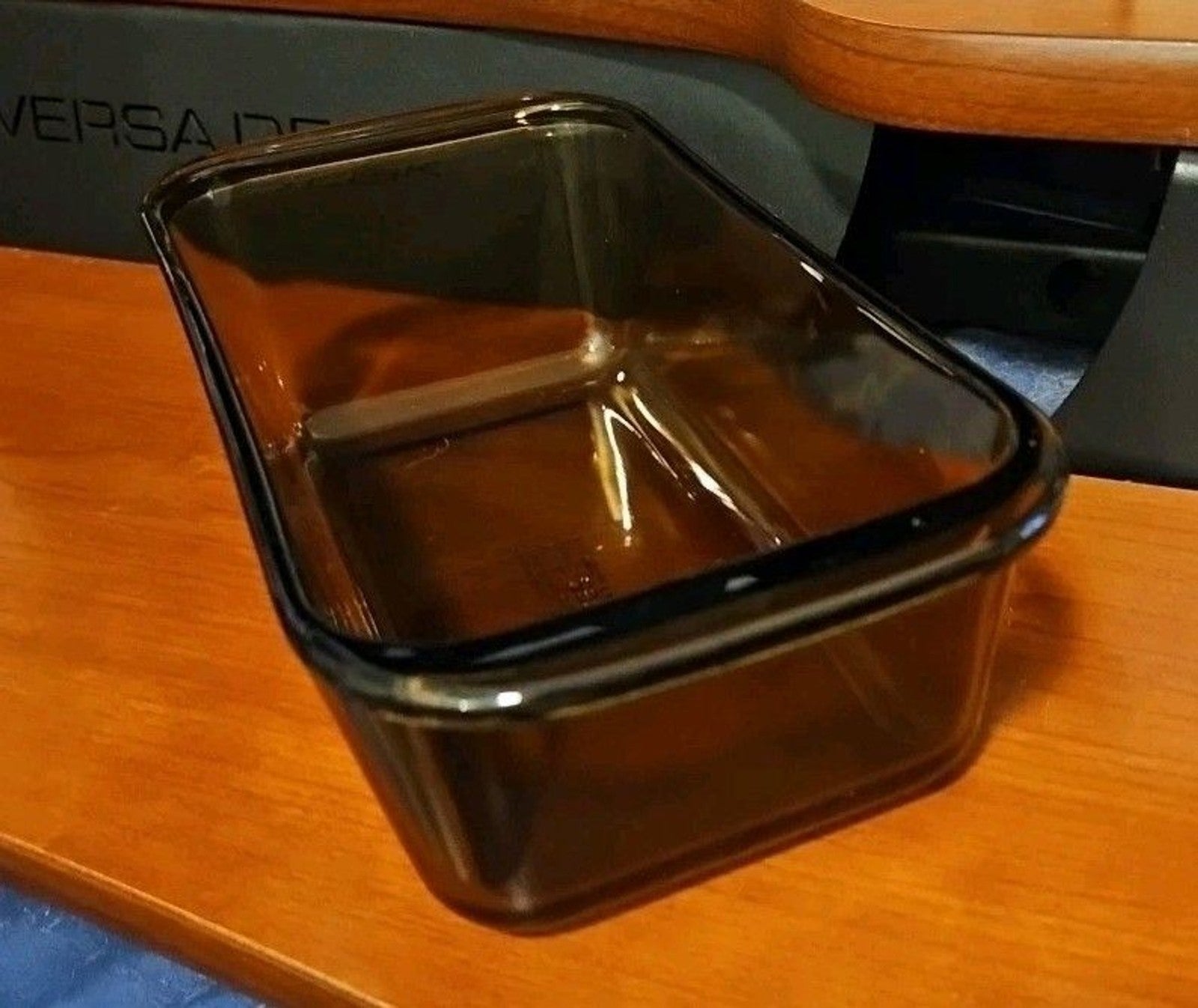 Pyrex Amber Brown Glass 1.5 QT Casserole Dish Bread Loaf Pan #213 8.5x4.5x2.5