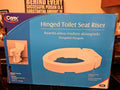 NIB Carex Toilet Seat Riser Elongated Raised Toilet Seat Adds 3.5 in to Toilet