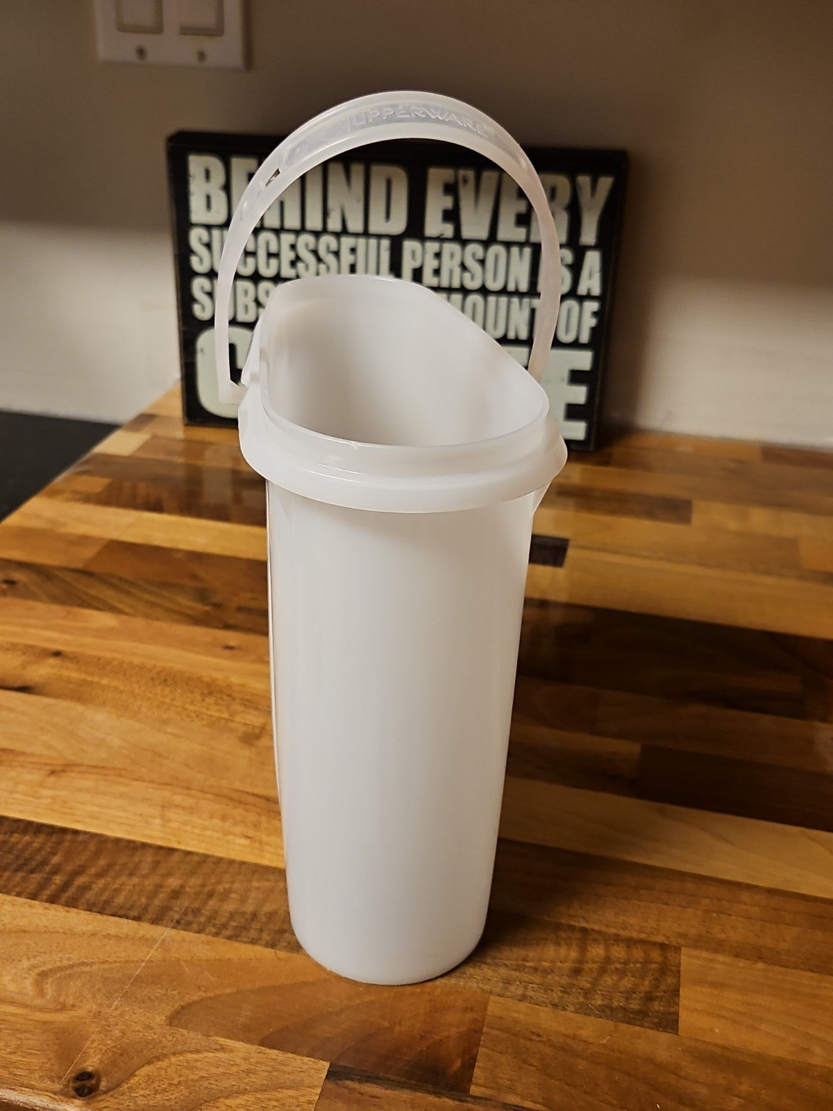 Vintage Tupperware Sheer #587 Pour And Store With Handle No Lid Replacement