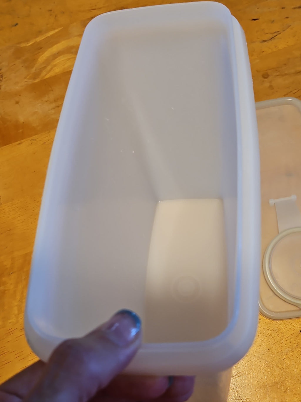 Vintage Tupperware #469 Rectangular Cereal Storage Container W Sheer Lid #470