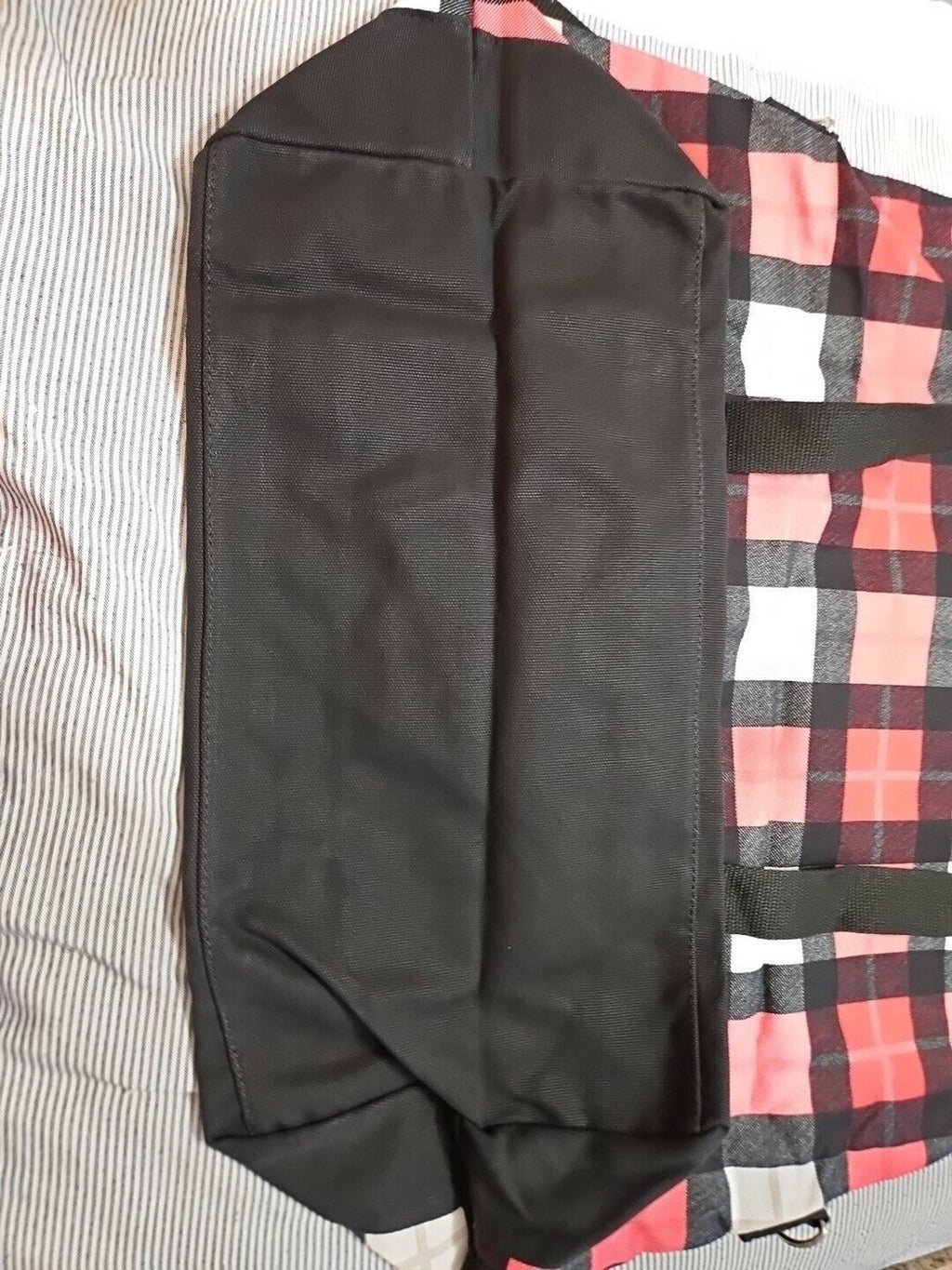 Thirty-One (31) Foldover Weekender Travel Gym Duffel bag Check Mate NWOT