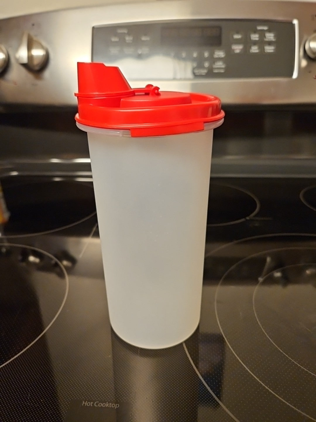 Vintage Tupperware Modular Mates 1641 #3 Container With Red Magic Flow Lid 1898B