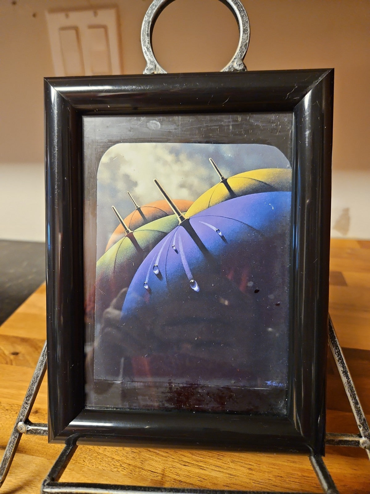 Claude Theberge Vintage Framed Mini Prints Set of 8 Umbrella Surrealist Gallery