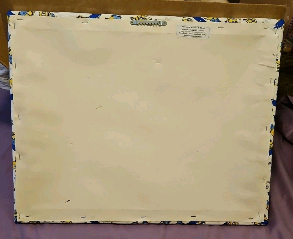 Minions Ribbon Memory Board For Photos, Cards, Mementos & More 20" x 16"