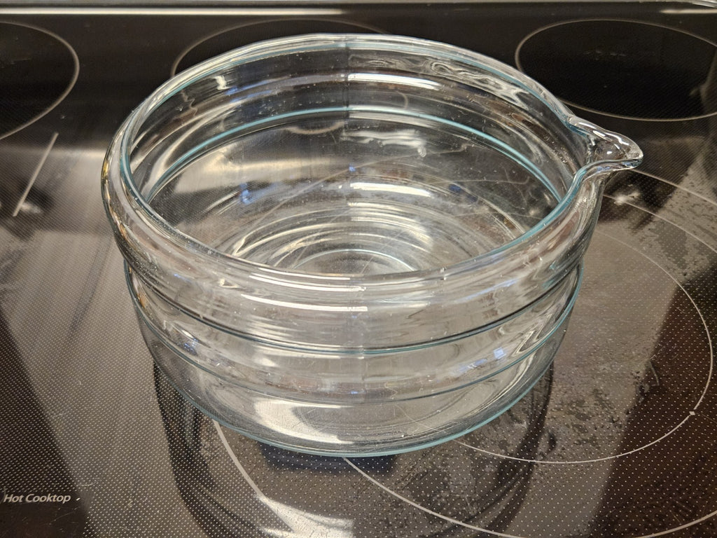 Vintage Pyrex 6323-B Flame Ware Sauce Pot And Lid With Handle