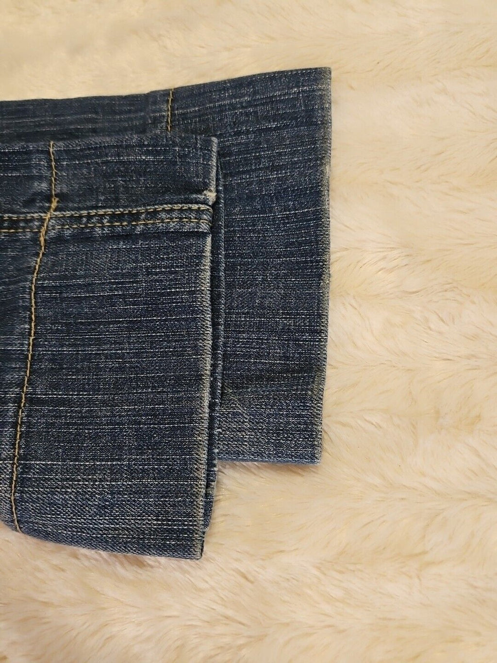 Bisou Bisou Womens Capri Jeans Sz 2 With Copper & Gunmetal Rhinestone Accents