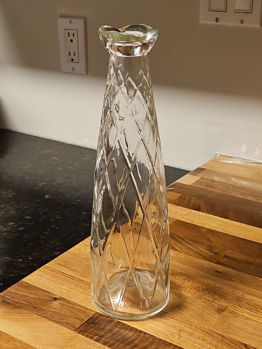 Vintage 1956 John MacNaughton Decanter Canadian Whiskey 13 1/2" No Stopper EUC