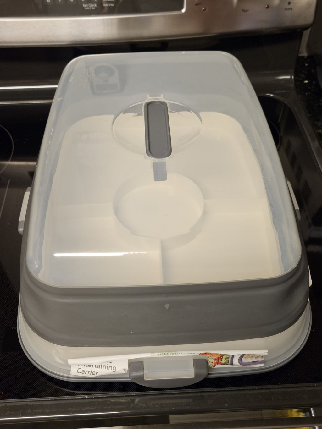 Prepworks by Progressive Collapsible Entertaining Carrier With Serving Tray