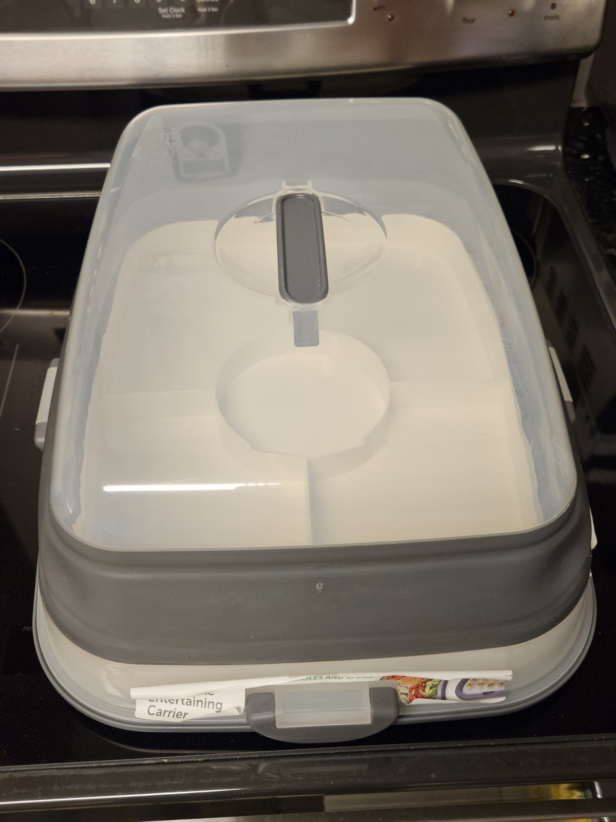 Prepworks by Progressive Collapsible Entertaining Carrier With Serving Tray